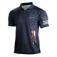 thumbnail image 1 of top retro de manga corta con estampado digital para hombres europeos y americanos azul/l, 1 of 3