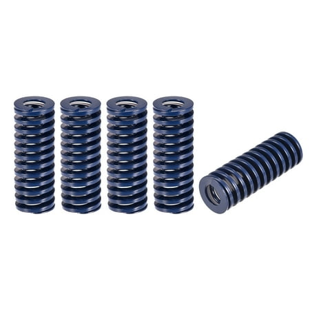 

Uxcell Die Spring 5 Pack 22mm OD 60mm Long Spiral Stamping Light Load Compression Die Springs Blue