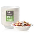 thumbnail image 1 of Bolas de papel Vplus, 16 onzas, 200 unidades, bagazo compostable desechable, 1 of 7