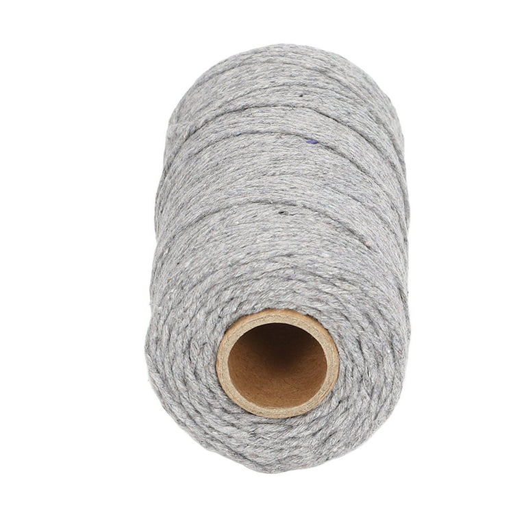 YLSHRF Macrame Cord 2mm Soft Thick Odorless Recycled Cotton Macrame Rope  for DIY Tassel Crafts Gardening Home Decoration,Macrame Cord,Macrame  Supplies 