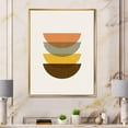 thumbnail image 3 of Designart Abstract Geometric Half Moons In Earth Tones FLOAT FRAME WALL ART, 3 of 4