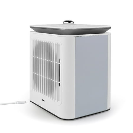 

Mini Cool Air Fan Humidifier Portable USB Personal Air Conditioner with Night Light for Office Home Bedside