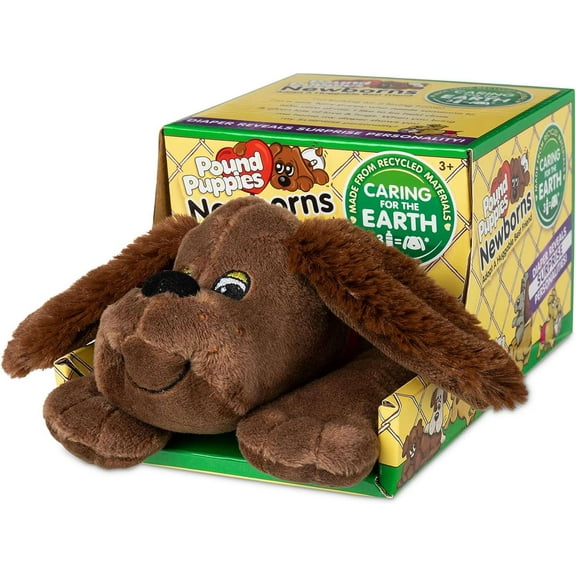 Pound Puppies Newborns Dark Brown Plush (Zany)