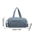 thumbnail image 3 of Bucket Luggage Bag Women's Travel Bag Waterproof Nylon Bag Versatile Shoulder Crossbody Gym Bag Large Capacity, 3 of 6