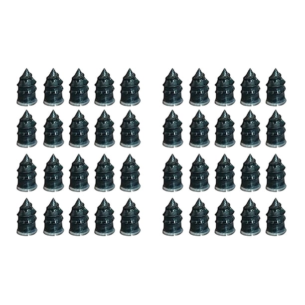 40 Piezas Reparación de Neumáticos Clavos Goma Auto Motocicleta Reparación Neumáticos VacíO Herramienta de Reparación Rápida Clavos Reparación de Neumáticos Autoservicio Clavos L