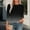 Black, variant on Holzkary Tops for Women 3/4 Sleeve Crewneck Cute Basics Tees Casual Fashion Summer T Shirts Business Work Tee Top 3/4 Length Sleeve Tops Round Neck Tops Basic Pleated Shirts Loose Fit 2025 Bk1 L