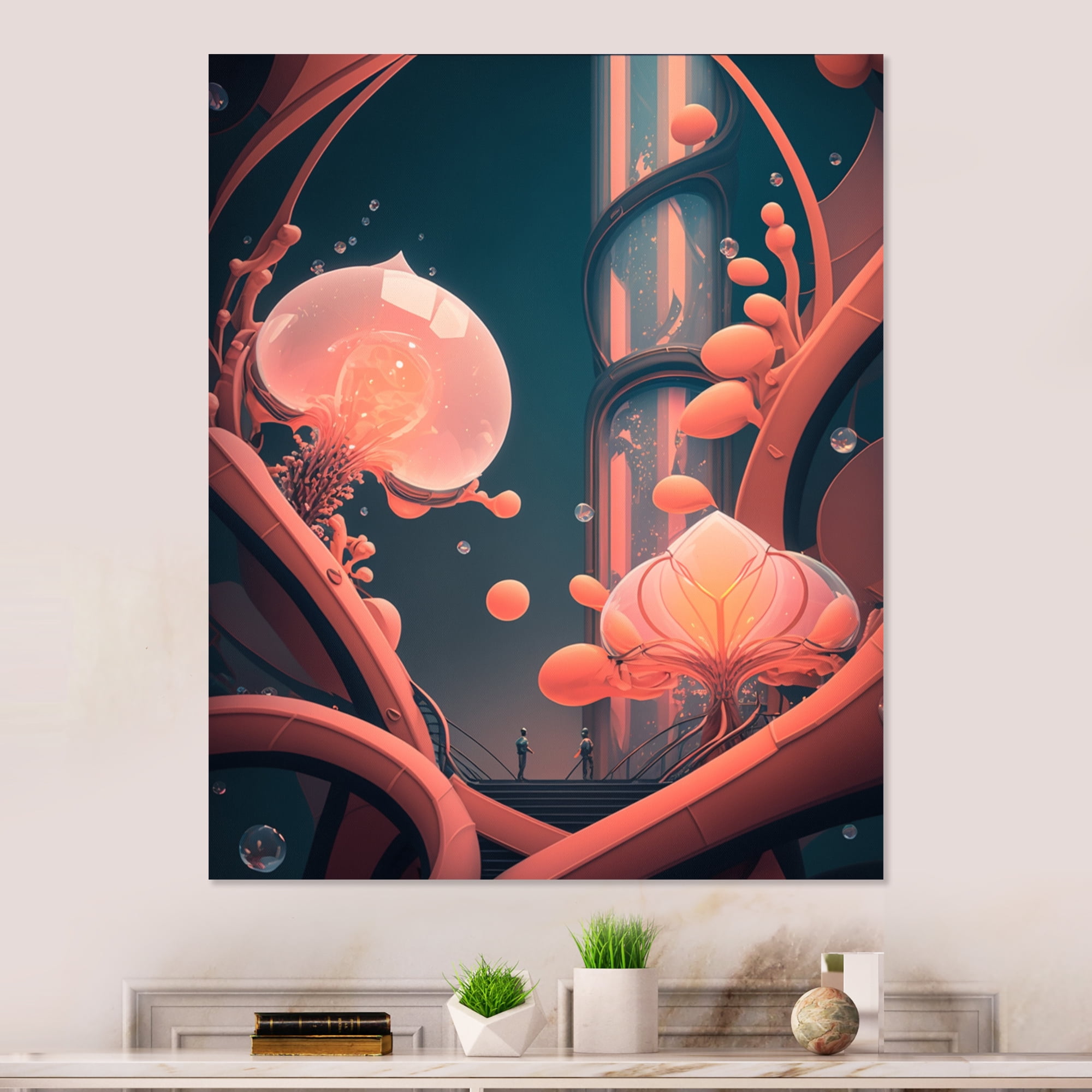 Designart Space Artchitecture Canvas Wall Art