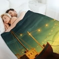 thumbnail image 6 of Anchor with Sailing Soft Cozy Warm, Lightweight And Plush Flannel Throw Blankets - Perfect for Couch, Bed, Travel, 6 of 8