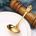 thumbnail image 6 of Milue Soup Spoon Round Soup Scoop Light Luxury Hotel Restaurant Public Spoon, 6 of 10