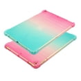 thumbnail image 3 of iPad 10.5 Case with Tempered Glass Screen Protector, Dteck Lightweight Ultra Thin Gradient Clear Case Slim Fit Soft TPU Protective Cover For iPad Air 3 / Pro 10.5 inch, Pink/Green, 3 of 4