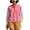 Pink, variant on LckLvx Women's Sweatshirt Ruffle Long Sleeve Button Up Patchwork Tops Fall Travel Outfits