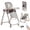 GREY, variant on Electric 2 in 1 Baby High Chair Convertible Baby Swing Adjustable Seat for Eating,Folding Baby Dining Chairs with Remote Control, Unisex,WHITE
