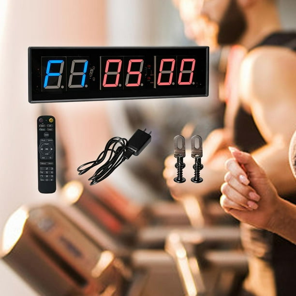 koolsoo LED Interval Timer Gym Timer Fitness Timer for Intervals with Remote Clear Digital Display Workout Timer Interval Clock Stopwatch for Garage