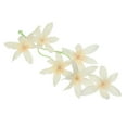 thumbnail image 3 of Uxcell 7" Artificial Orchid Flower Floating Candles Simulation Flower Cylinder Vase Fillers Champagne Color 16 Pcs, 3 of 5