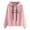 Pink, variant on Cropped Sweatshirts for Women Fall Winter Blouson Off the Shoulder (Pink,XL)