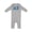 AC-Heather Grey, variant on ALS Awareness Ribbon Baby Romper Coveralls