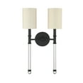 thumbnail image 2 of Fremont 2-Light Wall Sconce in Matte Black, 2 of 5