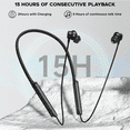 thumbnail image 6 of Cshidworld Bluetooth Headphones, Running Wireless Earbuds with 15 Hours Playtime, HD Deep Bass Stereo IPX7 Waterproof for Workout and Sports, Bluetooth 5.3 Sound Isolation Headsets,Black, 6 of 7