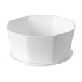 thumbnail image 6 of Hvmvliv Flowerpot Large Resin Plastic Fleshy Flower Pot with Base Support - 21x18x10cm Balcony Potted Green Radish Plant Imitation Ceramic White, 6 of 6