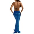 thumbnail image 4 of Womens Mermaid Tail Costume High Waist Fancy Party Sequins Maxi Dress Tail Skirt, 4 of 4