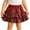 Red, variant on WOYY Girls Tiered Ruffle Plaid Skort High Waisted Flared Mini Skirt, Sizes 12-24M