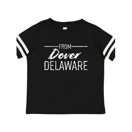 

Inktastic From Dover Delaware in White Distressed Text Gift Toddler Boy or Toddler Girl T-Shirt