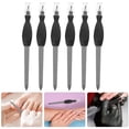 thumbnail image 2 of 12 Pcs Outils de Manucure en Acier Inoxydable à Double Usage pour Lime à Ongles Peau Morte (Noir), 2 of 6