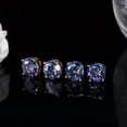 thumbnail image 2 of Tiny Cubic Zirconia Mystical Rainbow Stud Earrings Fashion Brand Jewellery, 2 of 9