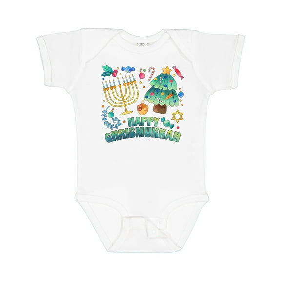 Inktastic Happy Chrismukkah Boys or Girls Baby Bodysuit