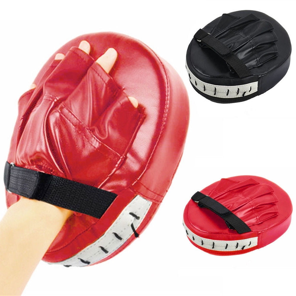 Forza Sports Vinyl Boxing and MMA Focus Mitts Black/Red 