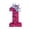 Number 1, variant on Festive Red Number Candle with Royal Crown Ornament, Decorative Birthday Cake Topper, Long-Lasting Wax Accessory for Special Celebration Events, Number 6