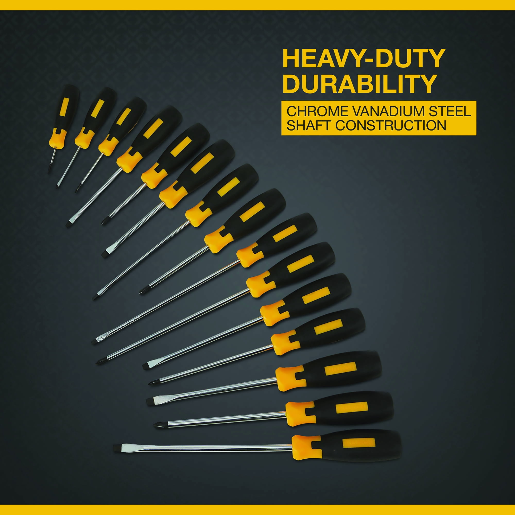 Klutch 15-Pc. Combination Screwdriver Set