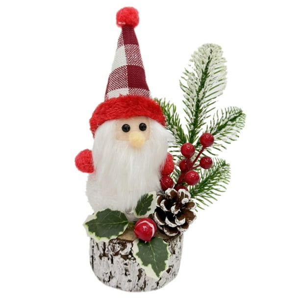 Estatua de muñeco de árbol de Navidad Macarena 25 cm decoración navideña para El hogar Estilo B