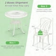 thumbnail image 3 of Gymax 5 Pieces All-Weather Outdoor Cast Aluminum Dining Set Round Dining Table, 3 of 9