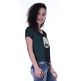 thumbnail image 4 of Moomaya T-shirt à Manches Courtes pour Femmes avec Col Rond, Écusson à Paillettes, Coupe Décontractée - YY, 4 of 7