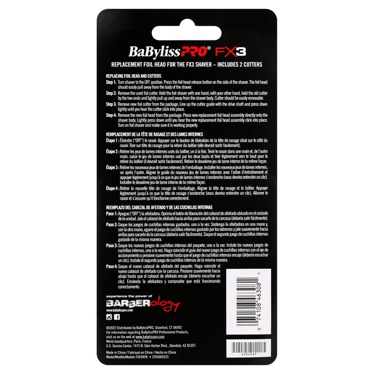 BaBylissPRO® FX3 Professional High-Speed Replacement Double-Foil