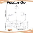 thumbnail image 2 of 3 Pcs Action Figure Stand Clear Assembly Action Figure Display Holder Splicable Base Model Support Stand Miniature Model Bases Compatible with HG RG SHF 1/144 Figures, 2 of 9