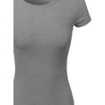 thumbnail image 3 of Women's Short Sleeve Round Neck Rib Top, 3 of 3
