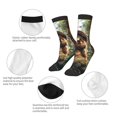 thumbnail image 3 of Honeii Jungle Hat Bear Print Children's Colorful Socks,Unisex Kids and Toddlers' Cushioned Sock,Kids Athletic Crew Socks,for Everyday Wear and Sports, 3 of 5