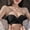 Black, variant on Women's Strapless Bandeau Bra, Push-Up Lift for Small Busts, Non-Slip Backless Design, Perfect for Wedding and Evening Gowns Black M