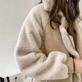 thumbnail image 5 of Women's Warm Fur One-Piece Lambswool Jacket Thicken Long-Sleeve Warming Clothes for Women Daily Wear, 5 of 5