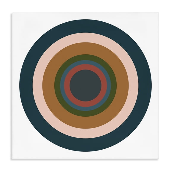 Stupell Industries Modern Contemporary Muted Circles Canvas Art, 17 x 17, by Jim Schlotzhauer