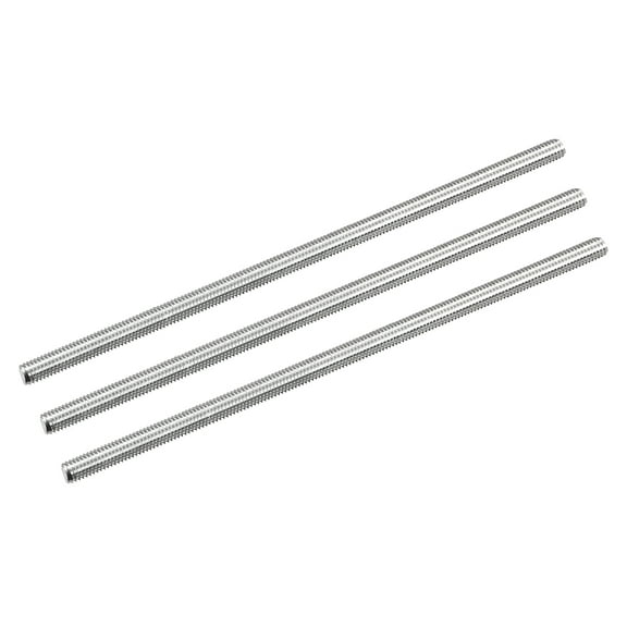Uxcell Fully Threaded Rod M5 x 140mm 0.8mm Thread Pitch 304 Stainless Steel Right Hand Threaded Rods Bar Studs 3 Pack