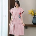 thumbnail image 2 of KYAIGUO Ladies Bathrobe Ladies Plush Bathrobe Thickened Soft Absorbent Shower Spa House Bathrobe, 2 of 6