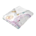 thumbnail image 3 of Wobogo Jellyfish Shell Figure Soft Cozy Fluffy Double Sided Blankets for Couch Sofa Chair Bed Camping Picnic Travel Lightweight Bed 60×90inch, 3 of 7