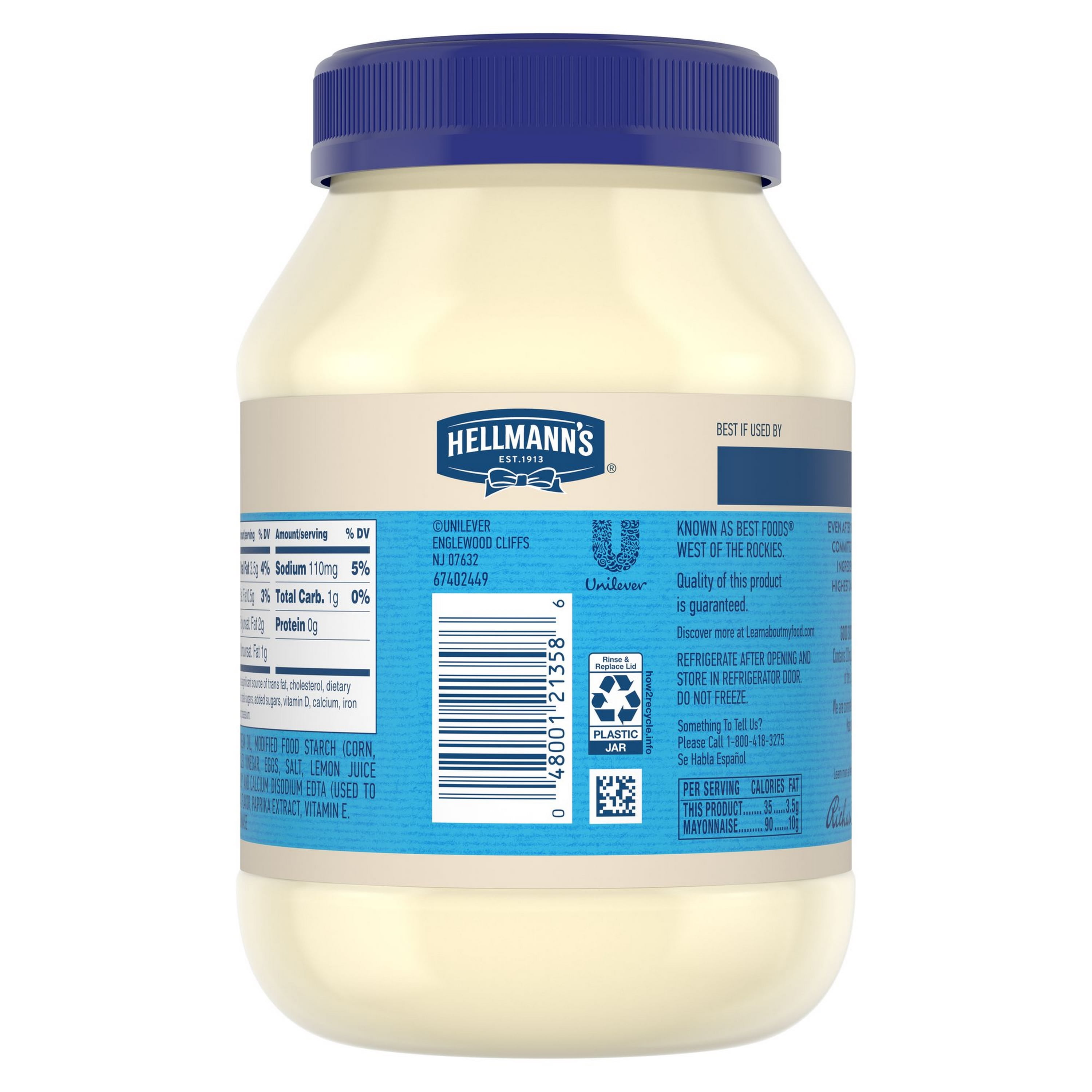 Light Mayonnaise Nutrition Label Blog Dandk
