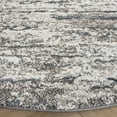 thumbnail image 3 of SAFAVIEH Century Arianne Distressed Area Rug, Gray/Navy, 6'7" x 6'7" Round, 3 of 10