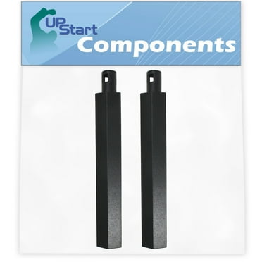 2-Pack BBQ Gas Grill Tube Burner Replacement Parts for Jenn Air 730-0163 - Compatible Barbeque 16" Cast Iron Pipe Burners