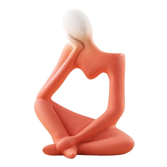 Escultura de abstracto de cerámica Personajes El 19x14x8.5cm Gloria Figura pensador abstracto
