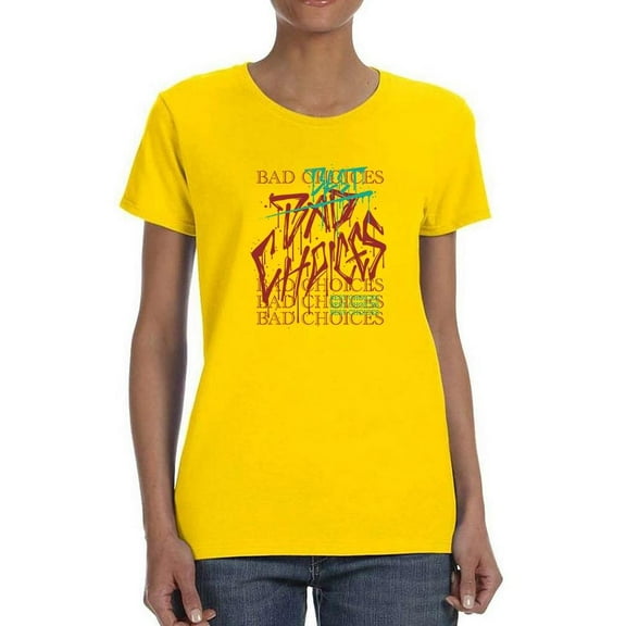 Hand Drawn Graffiti T-Shirt Women -Image by Shutterstock, Female Small